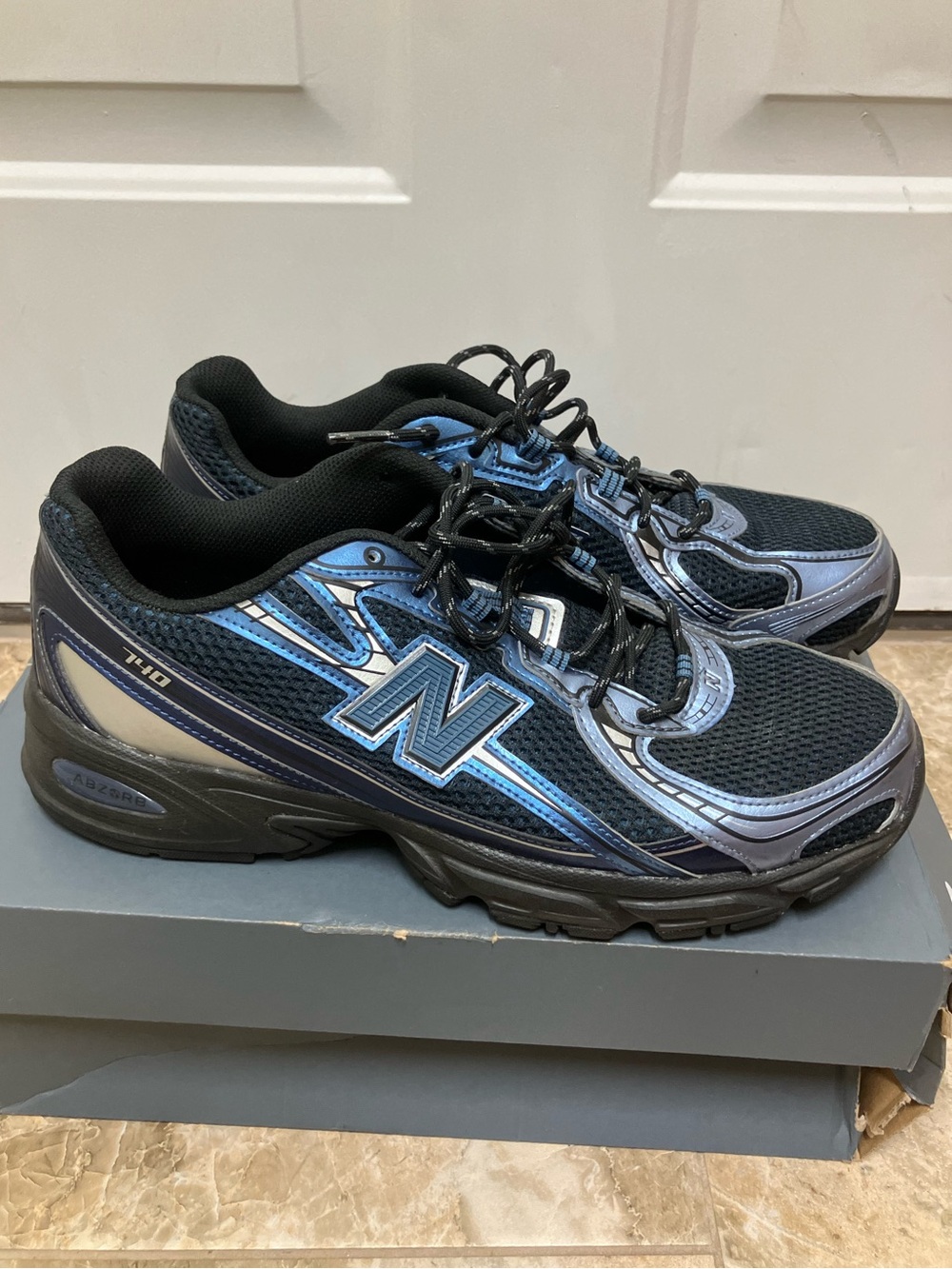 New Balance 740 U740BB2 blue brown MenRetro Running Sneakers